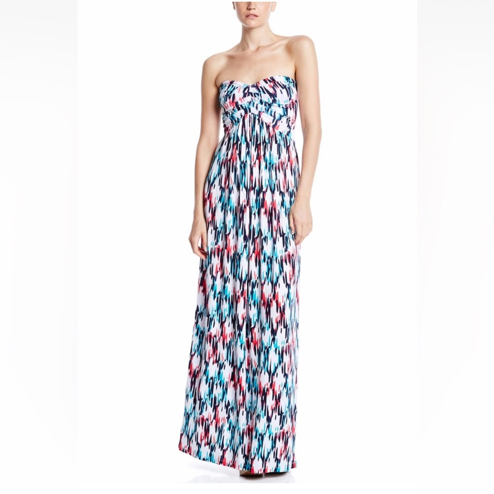 TART Collections 'Cassiopeia' Blurred Line Print Maxi Dress - Sz M Beautiful NWT